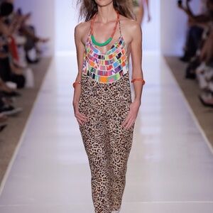 Mara Hoffman Swim Leopard Jumpsuit size S